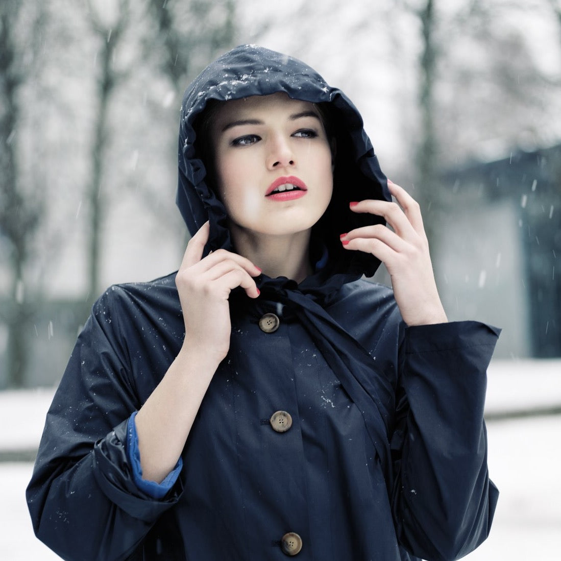 The Classic raincoat - anthracite color -