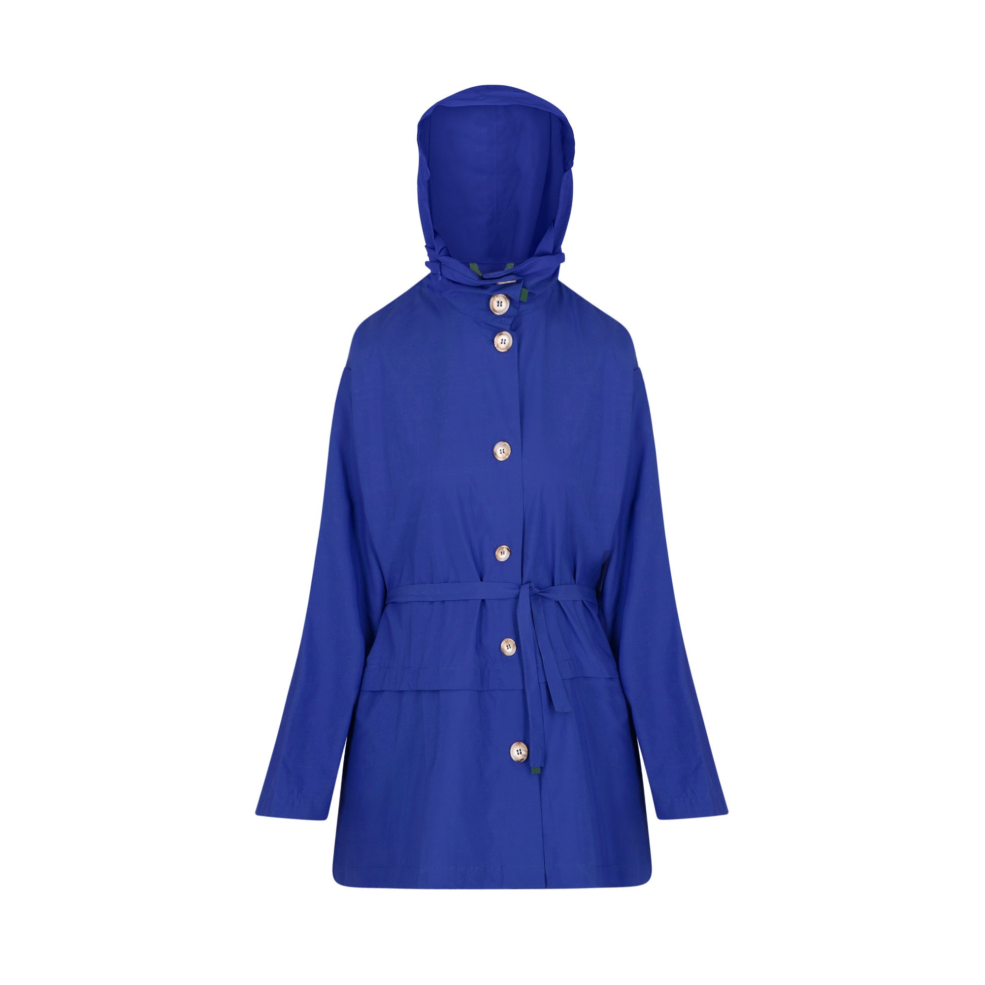 Bise raincoat - Royal Blue color - front view