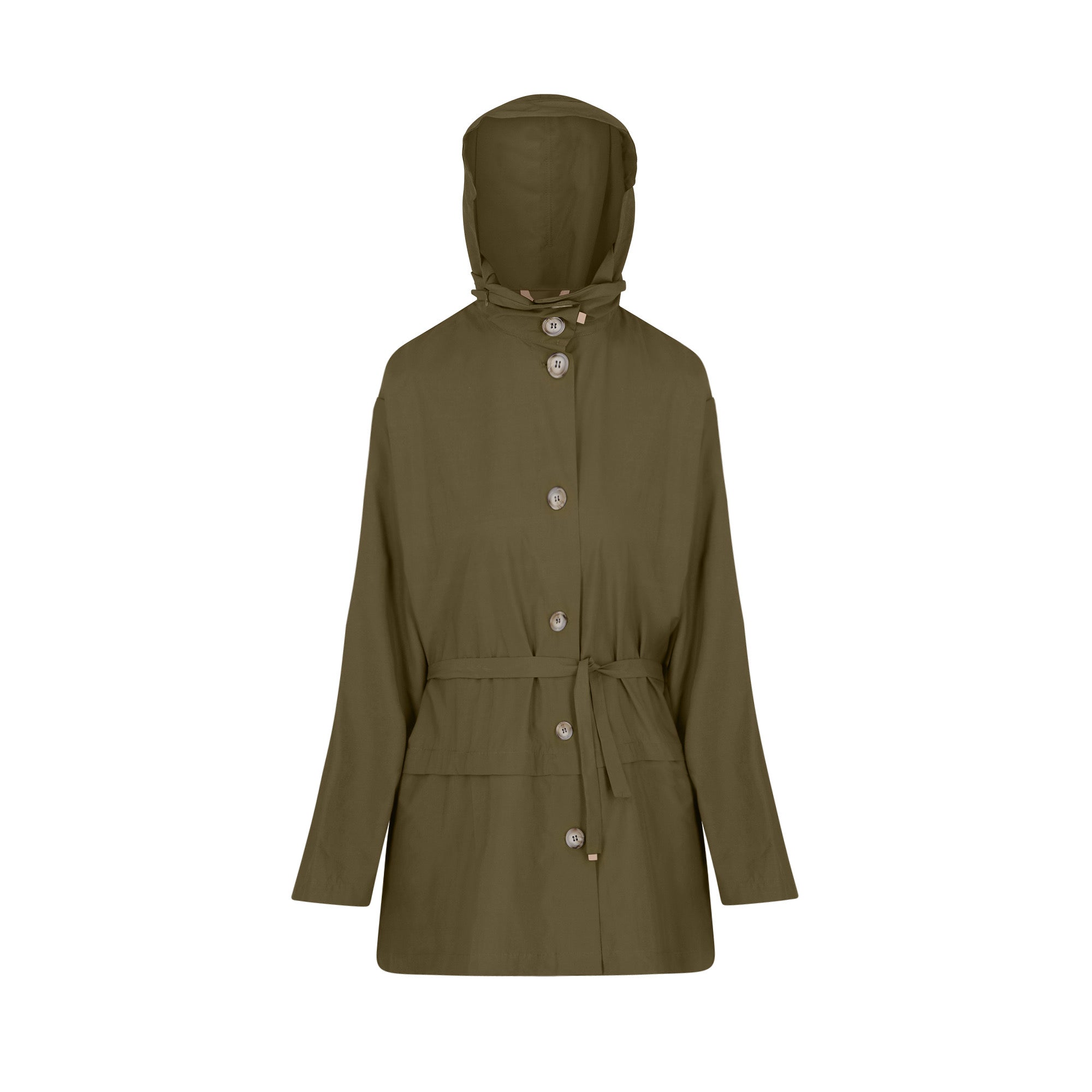 Bise raincoat - Kaki color - front view