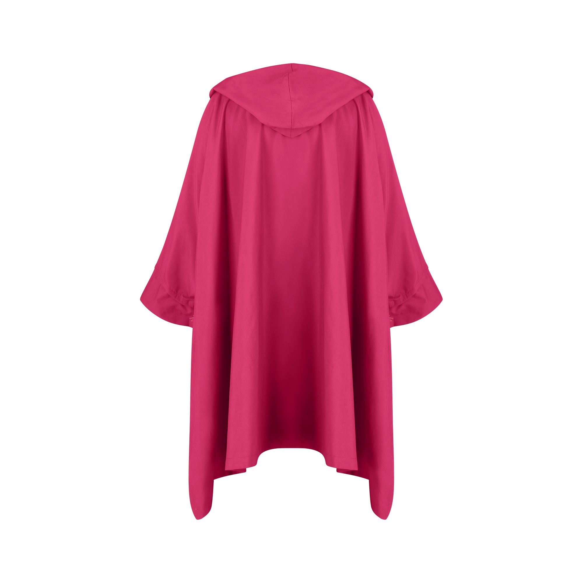 Cape Town raincoat - Cherry color - back view