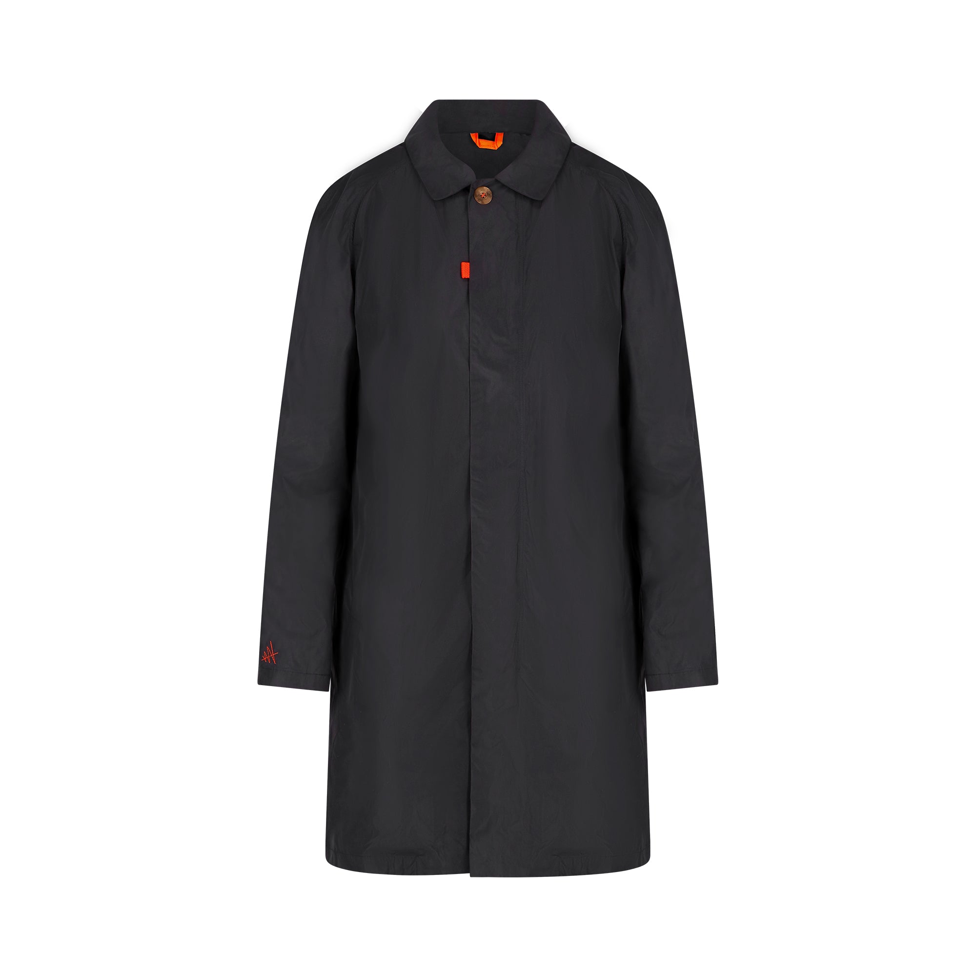 Strato men's raincoat - dark blue color - front view