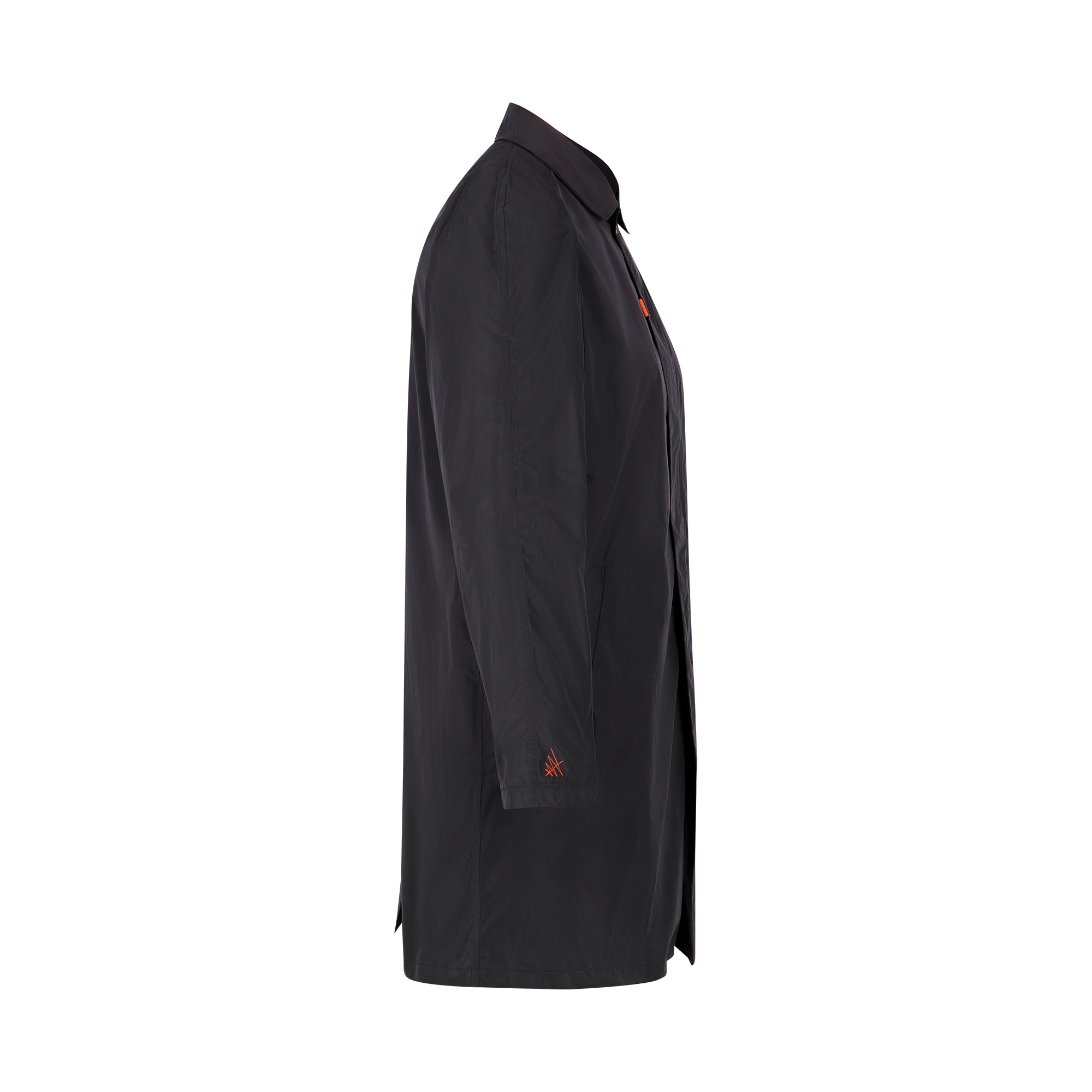 Strato men's raincoat - dark blue color - side view
