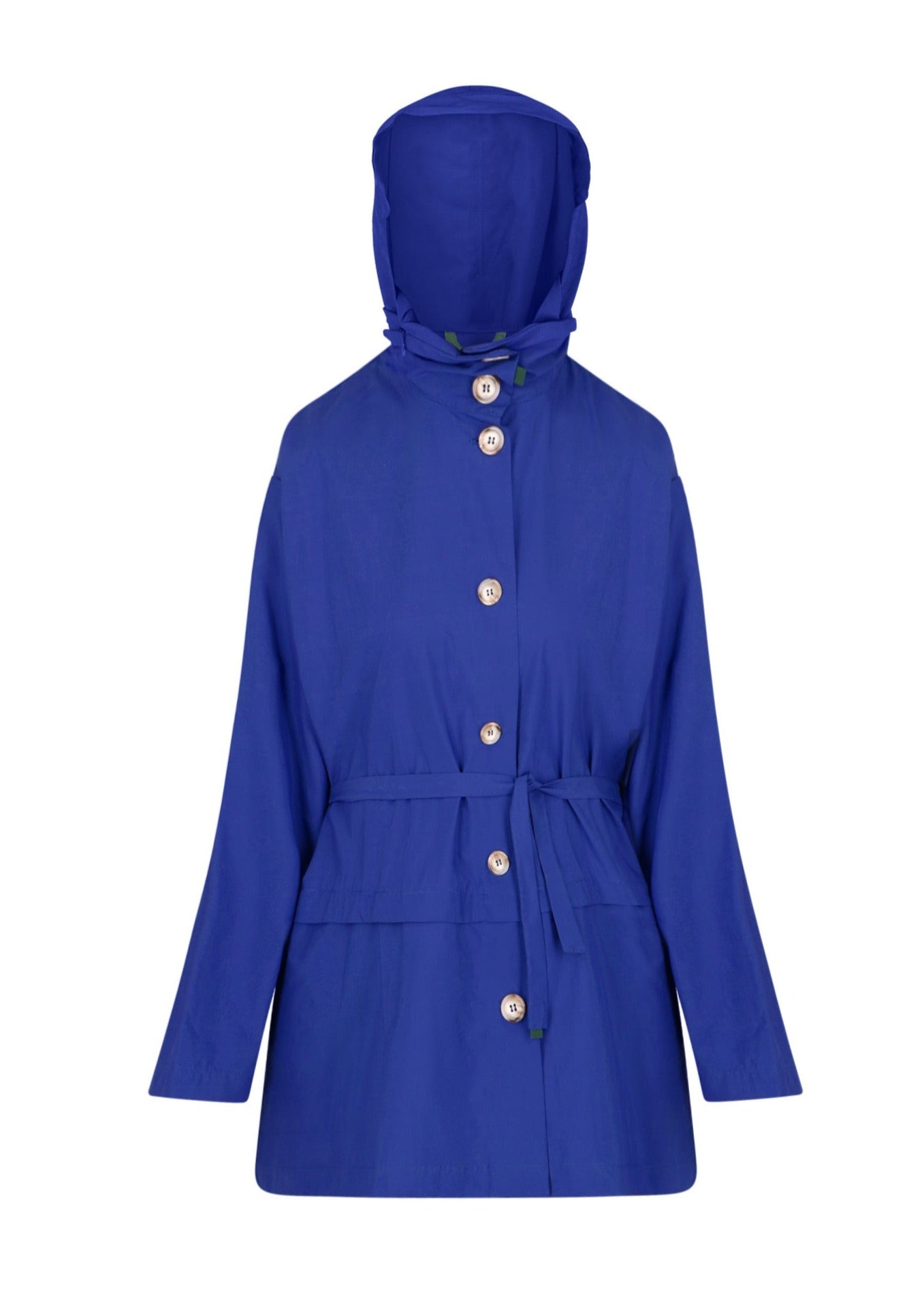 Bise raincoat - Royal Blue color - front view