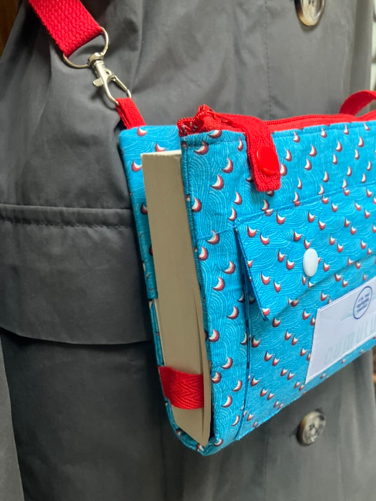 Red, White and Royal Blue - Crossbody book bag