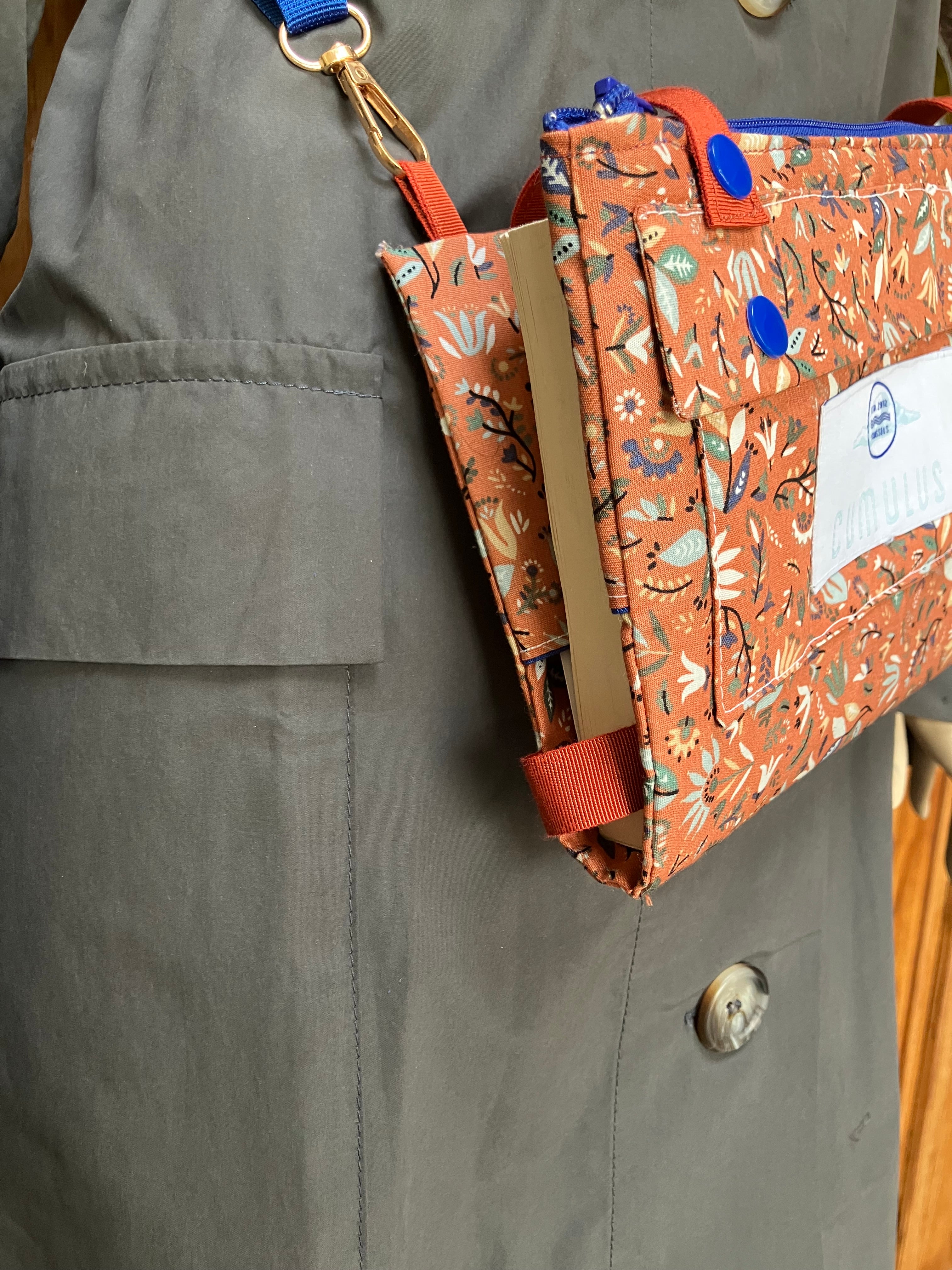 Pumpkin Spice- Crossbody book bag