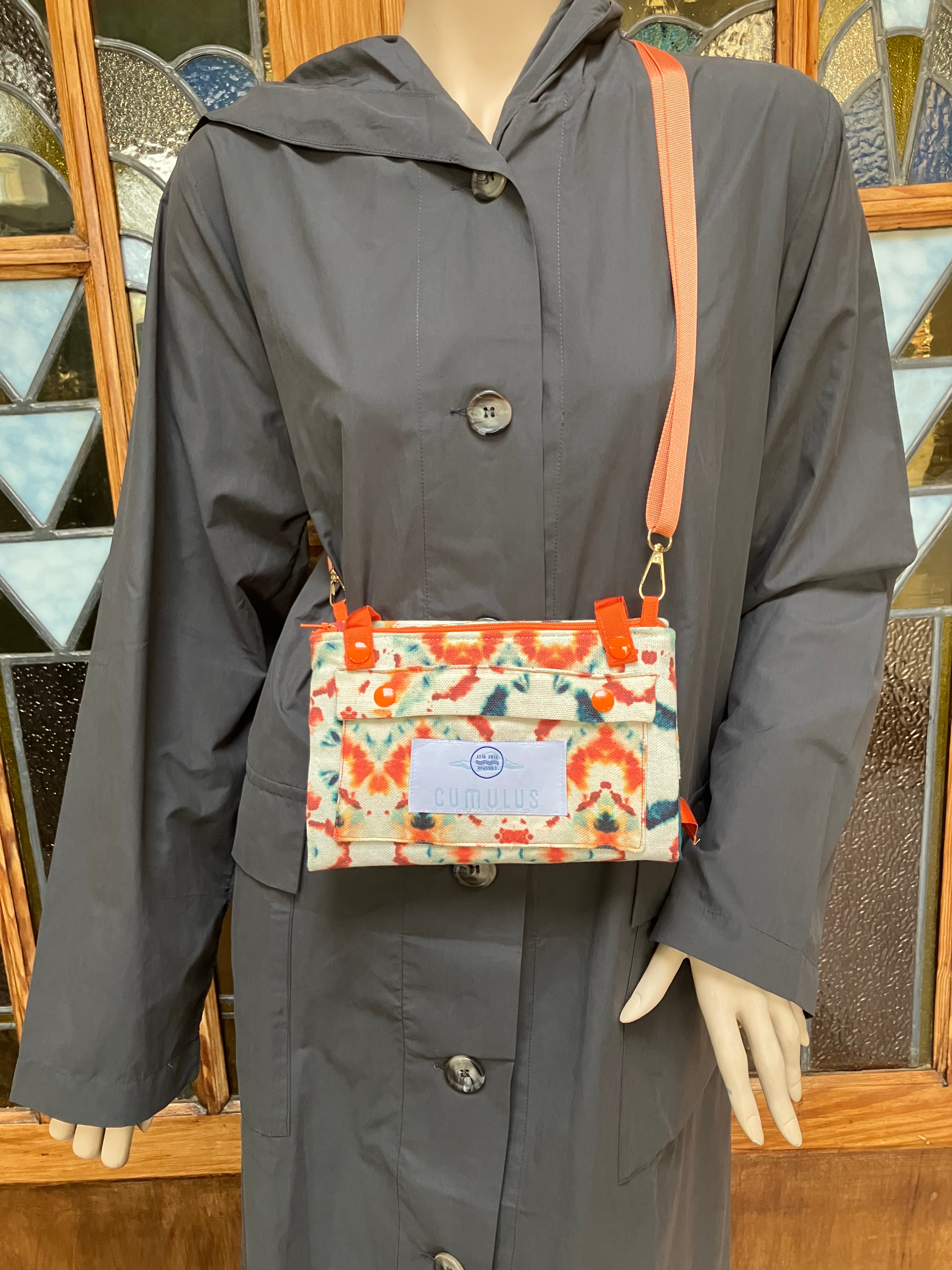 Beach Orange - Crossbody book bag