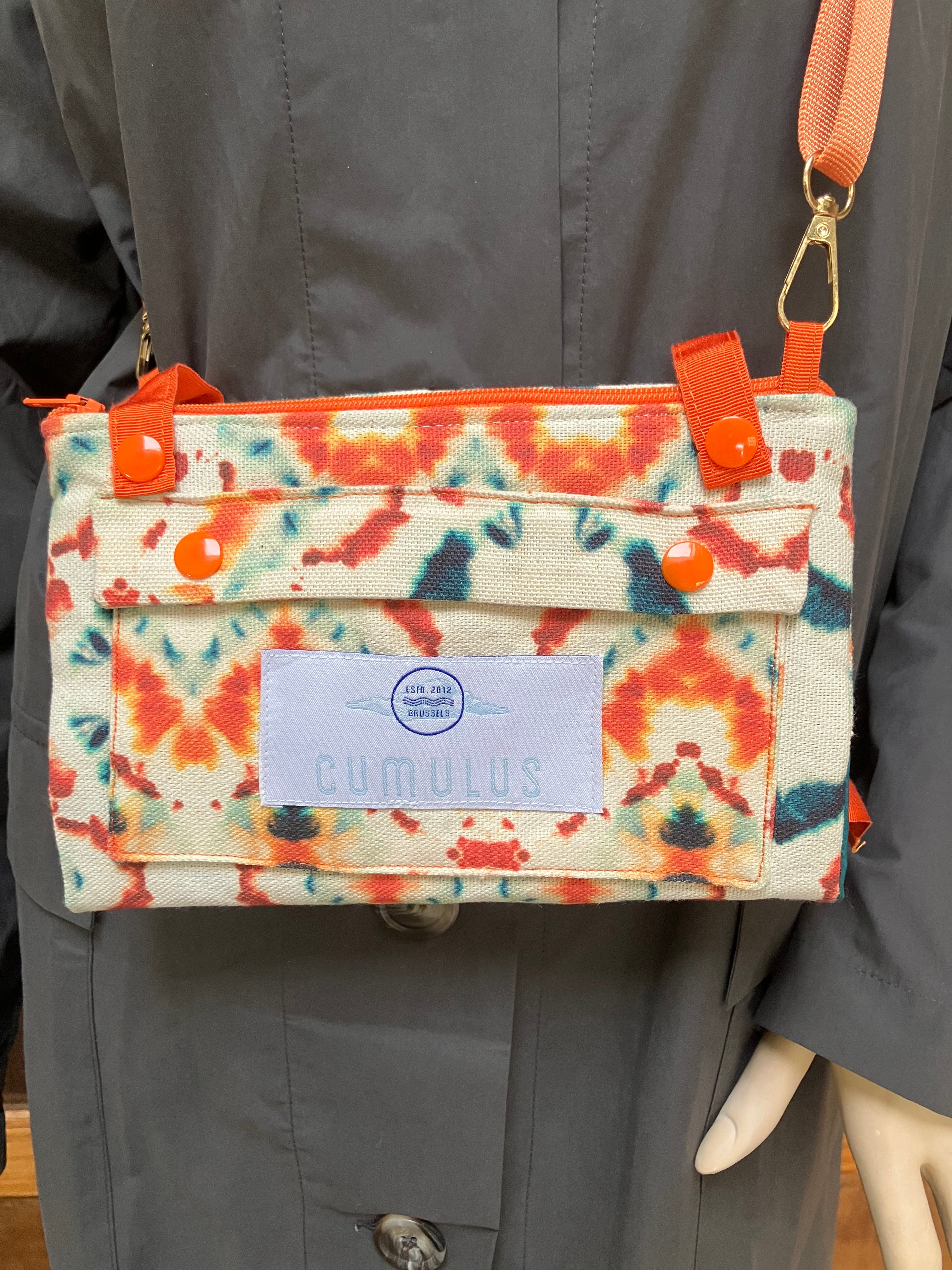 Beach Orange - Crossbody book bag