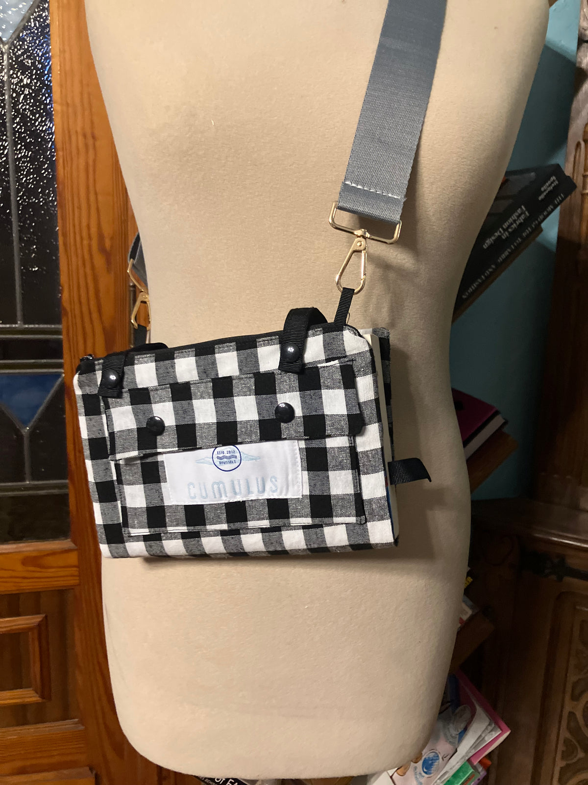 Morally Grey- Crossbody book bag