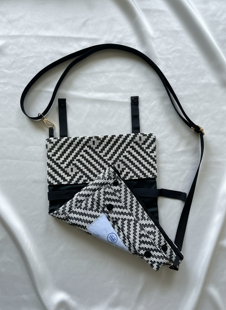 Twisted Black - Crossbody book bag