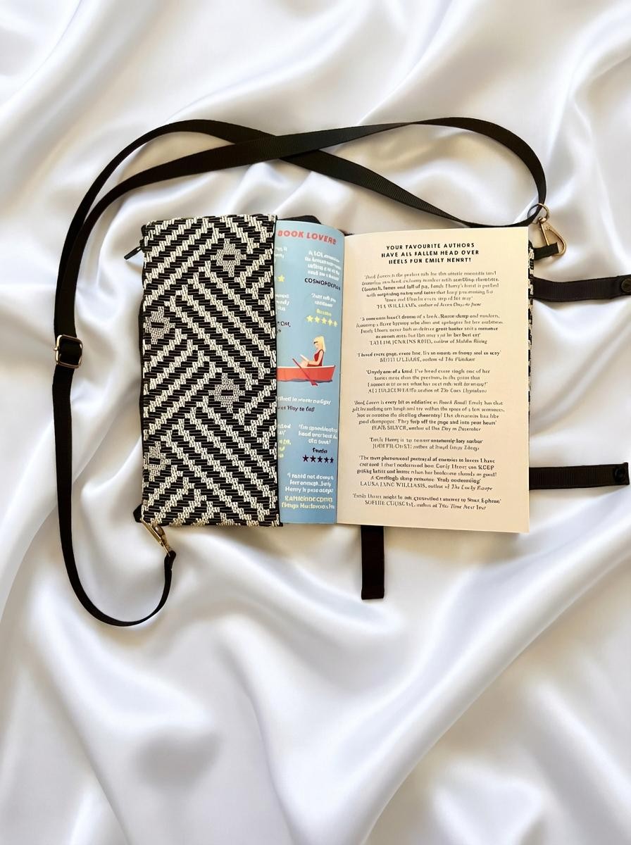 Twisted Black - Crossbody book bag