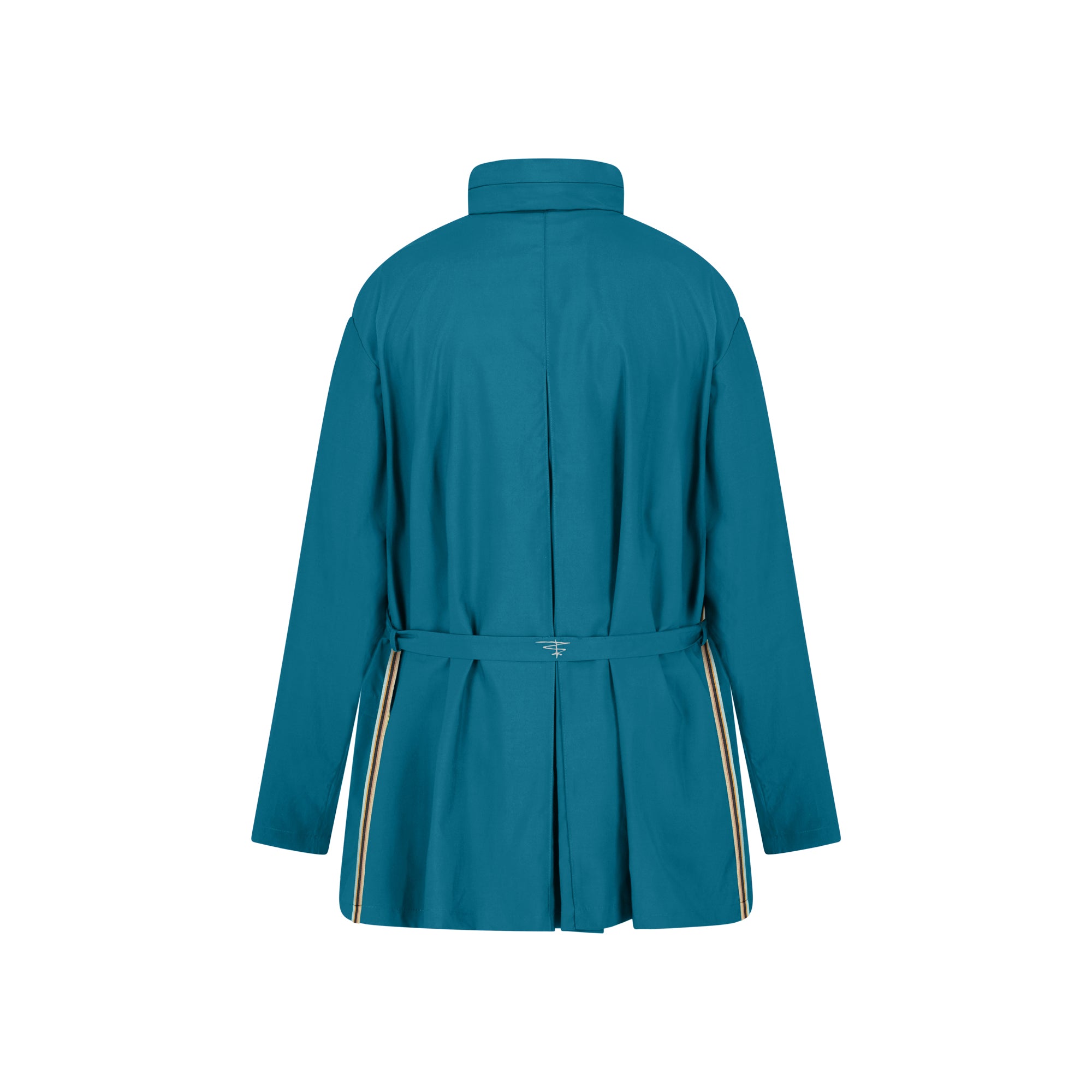 Bise raincoat - Ocean Blue color - back view