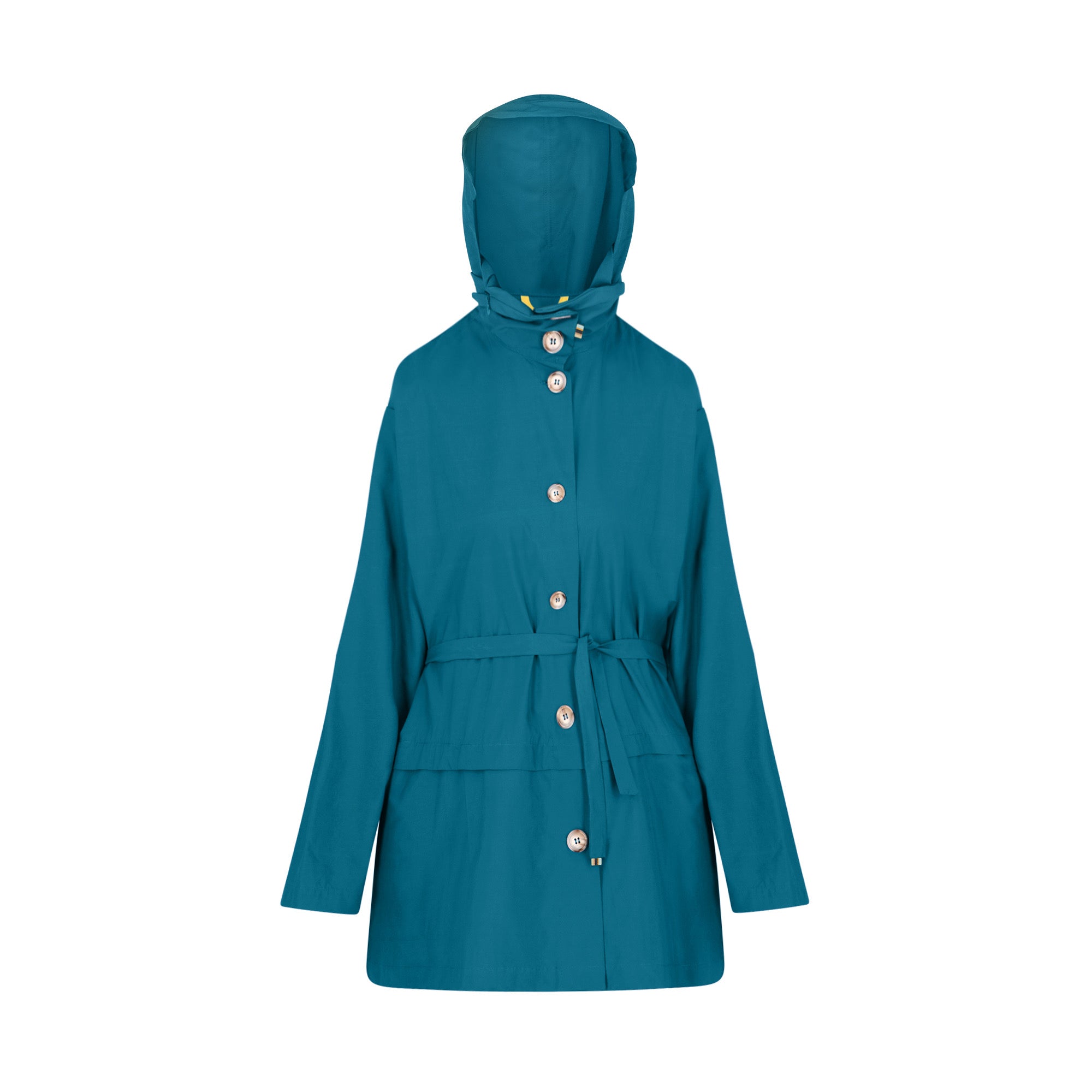 Bise raincoat - Ocean Blue color - front view