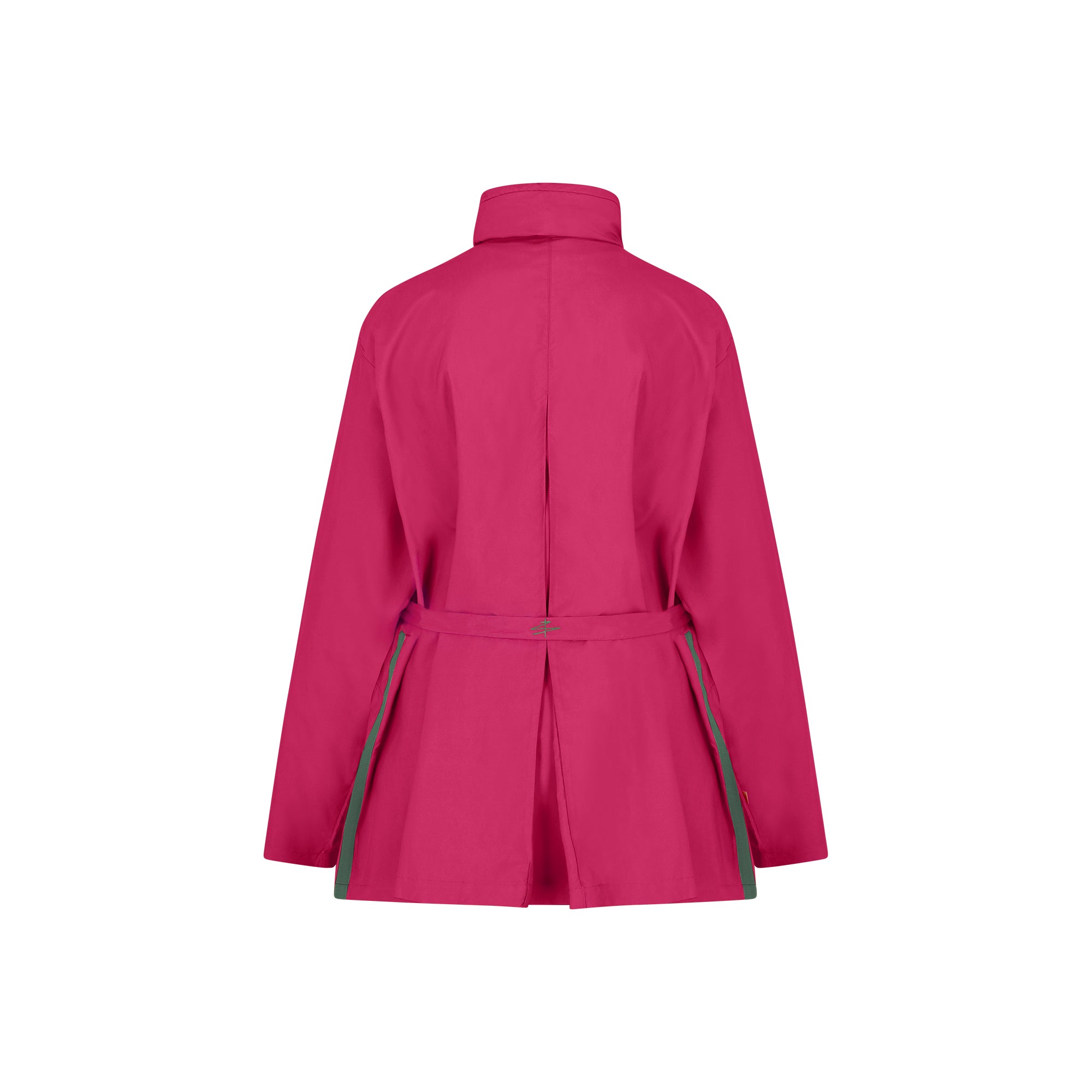 Bise raincoat - Cherry color - back view