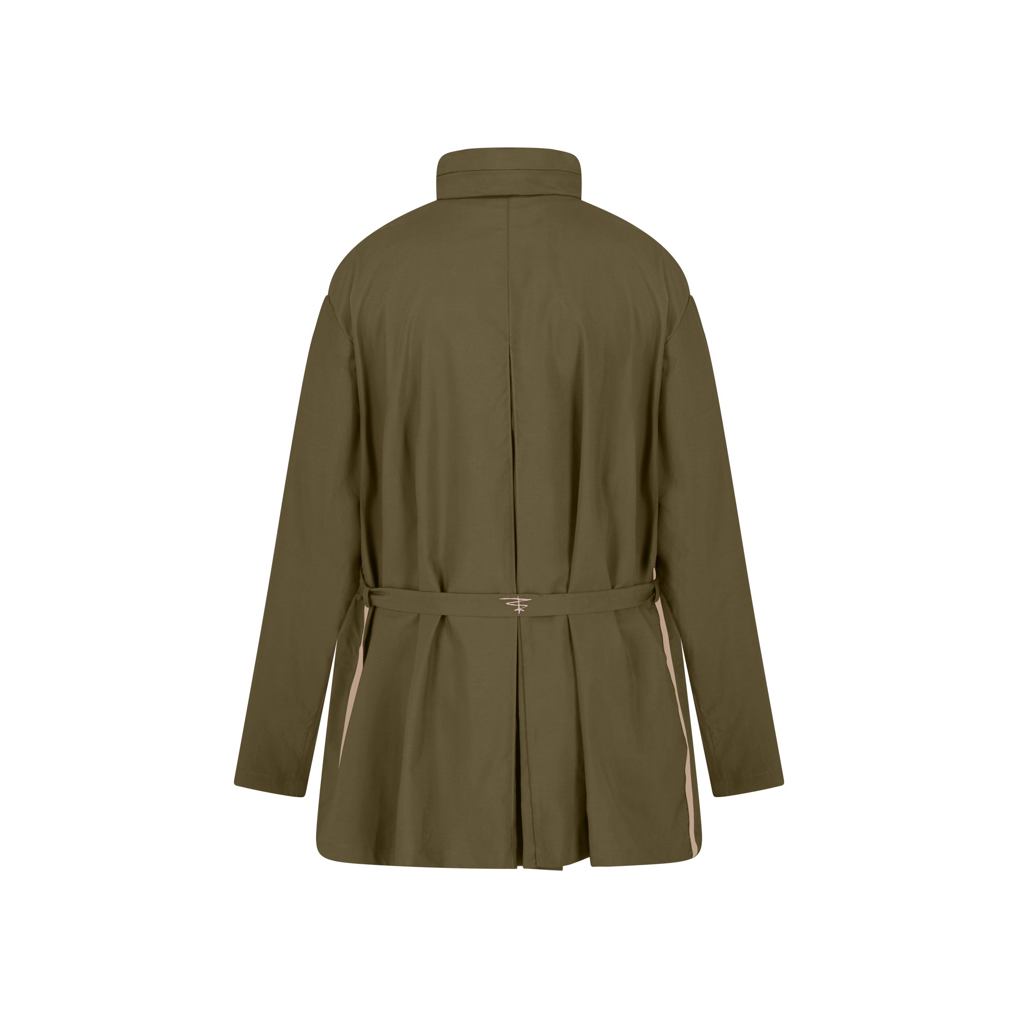 Bise raincoat - Kaki color - back view