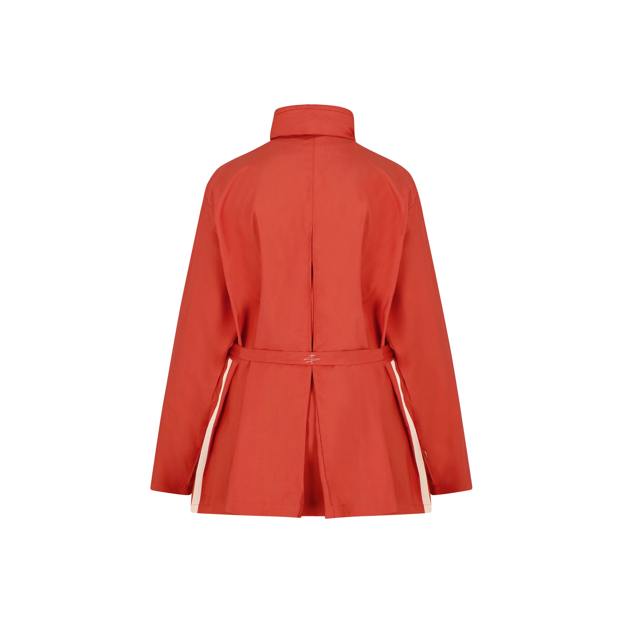Bise raincoat - Orange color - back view