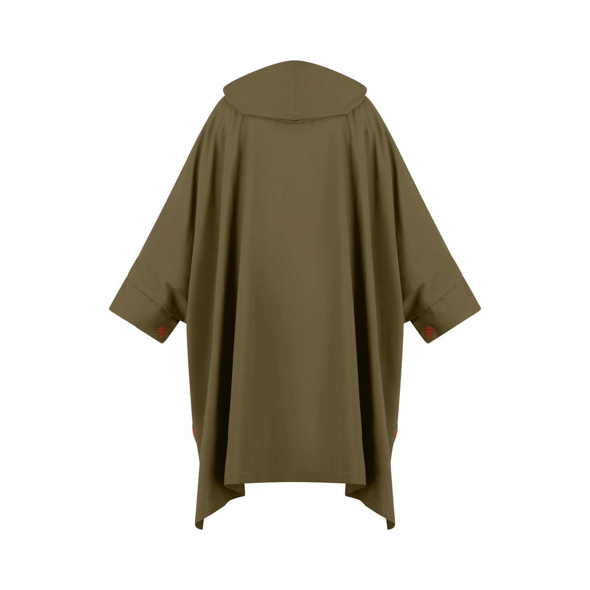 Cape Town raincoat - Kaki color - back view