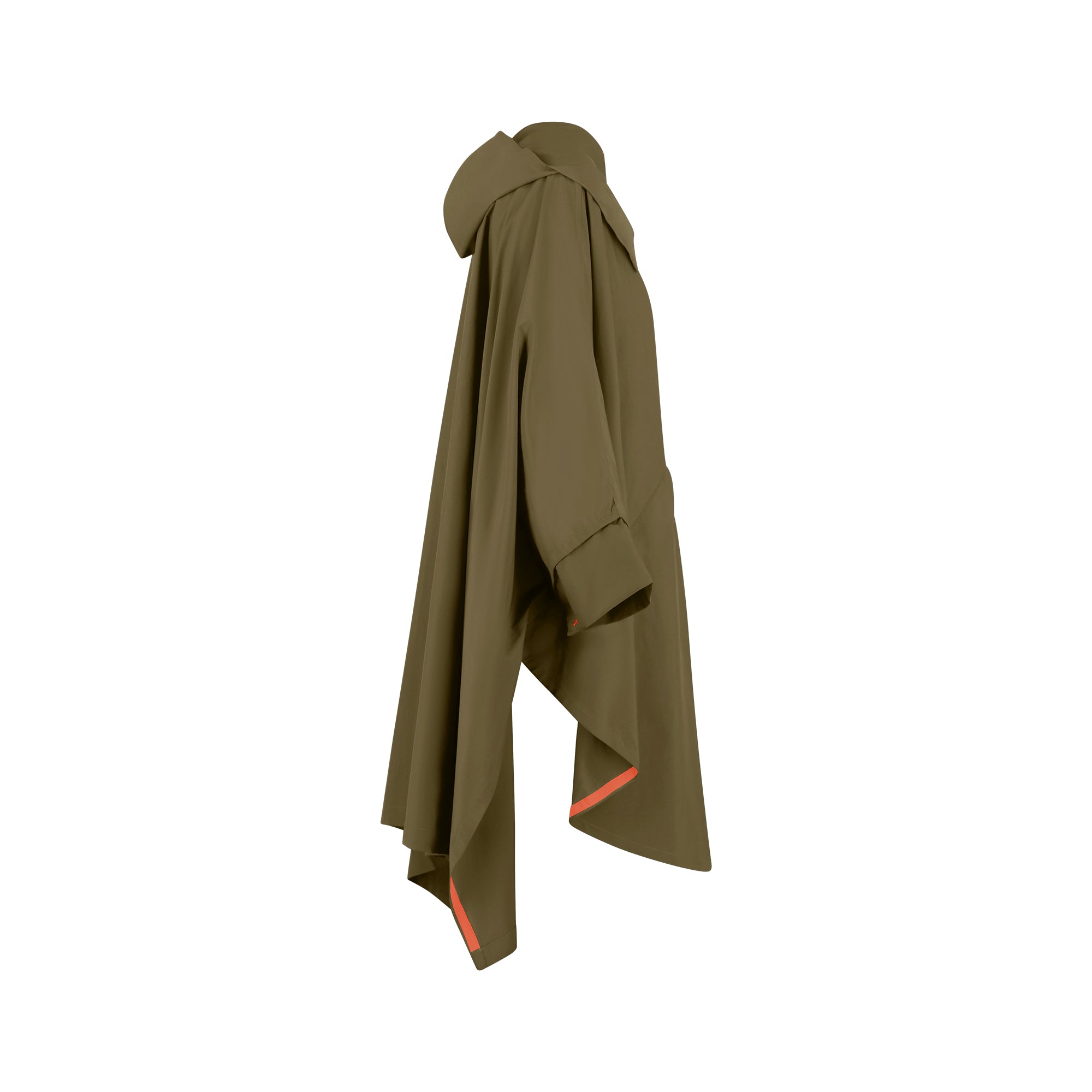 Cape Town raincoat - Kaki color - side view