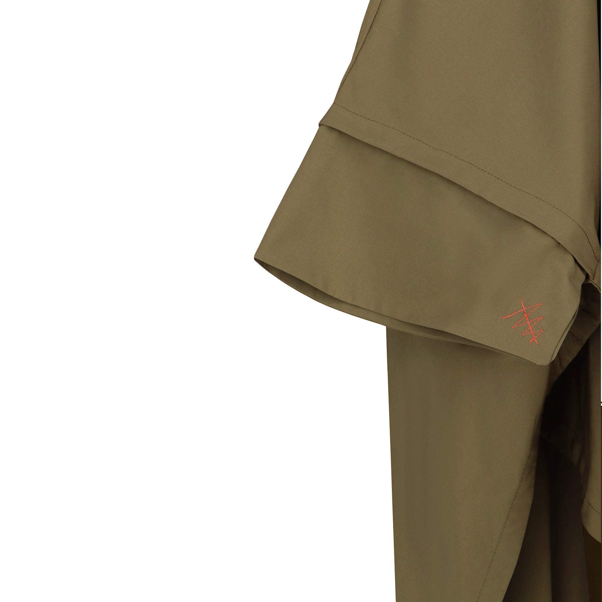 Cape Town raincoat - Kaki color - sleeve detail