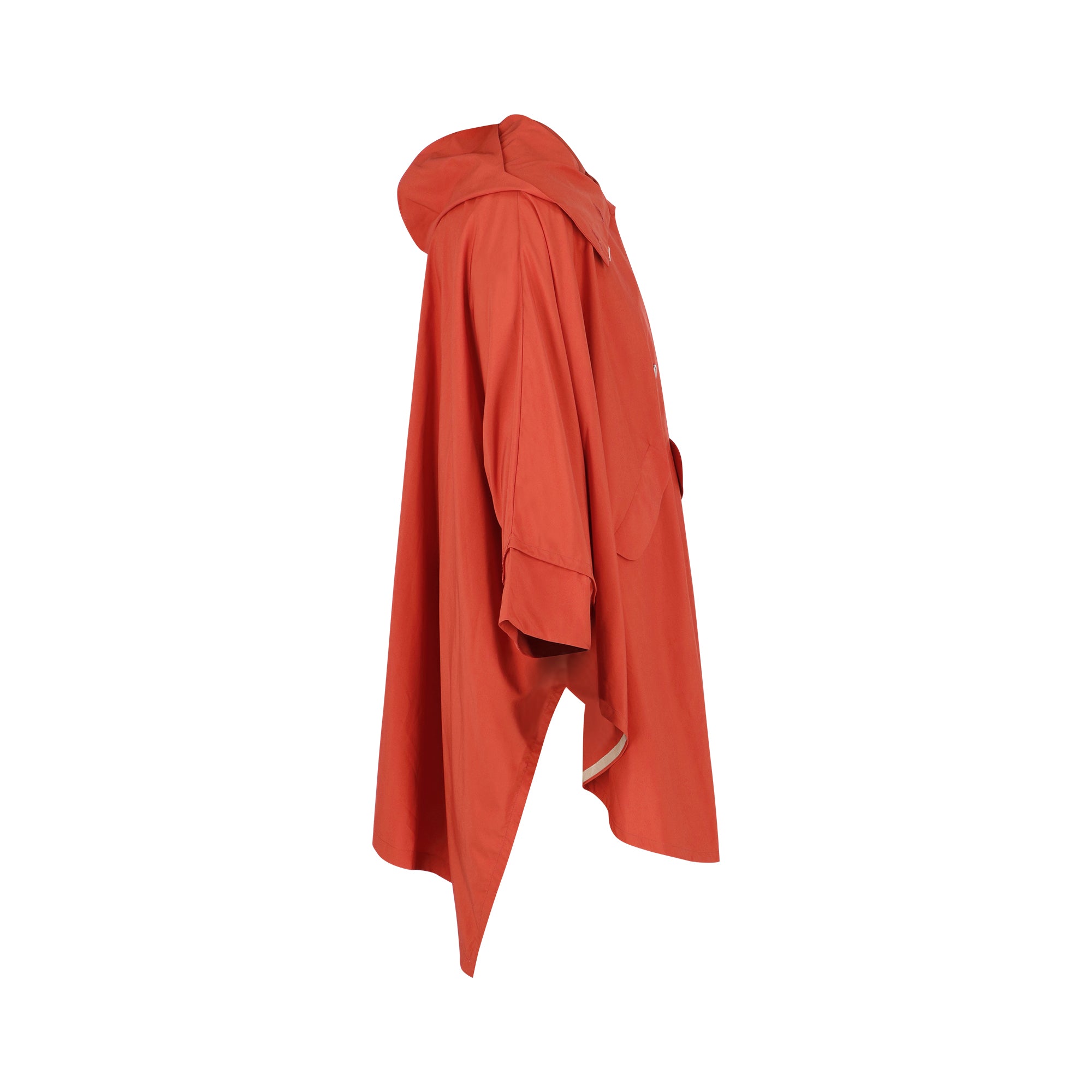 Cape Town raincoat - orange color - side view