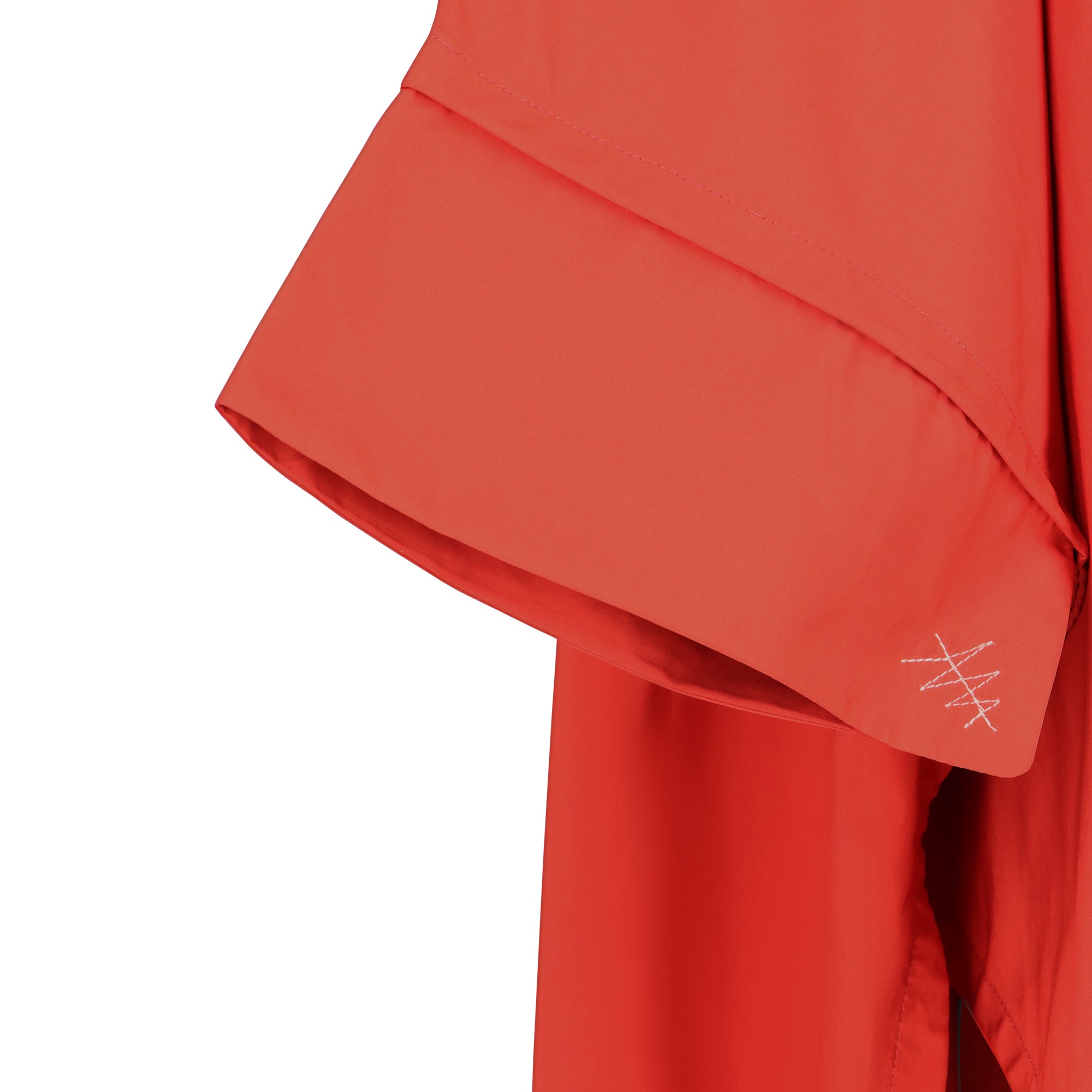 Cape Town raincoat - orange color - sleeve detail