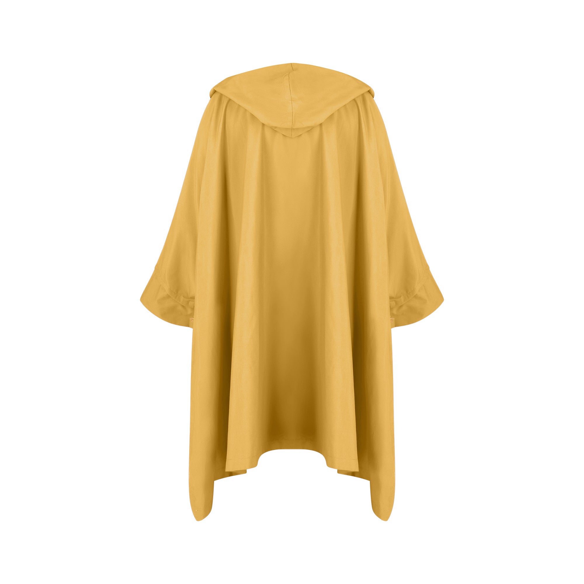 Cape Town raincoat - Curry color - back view