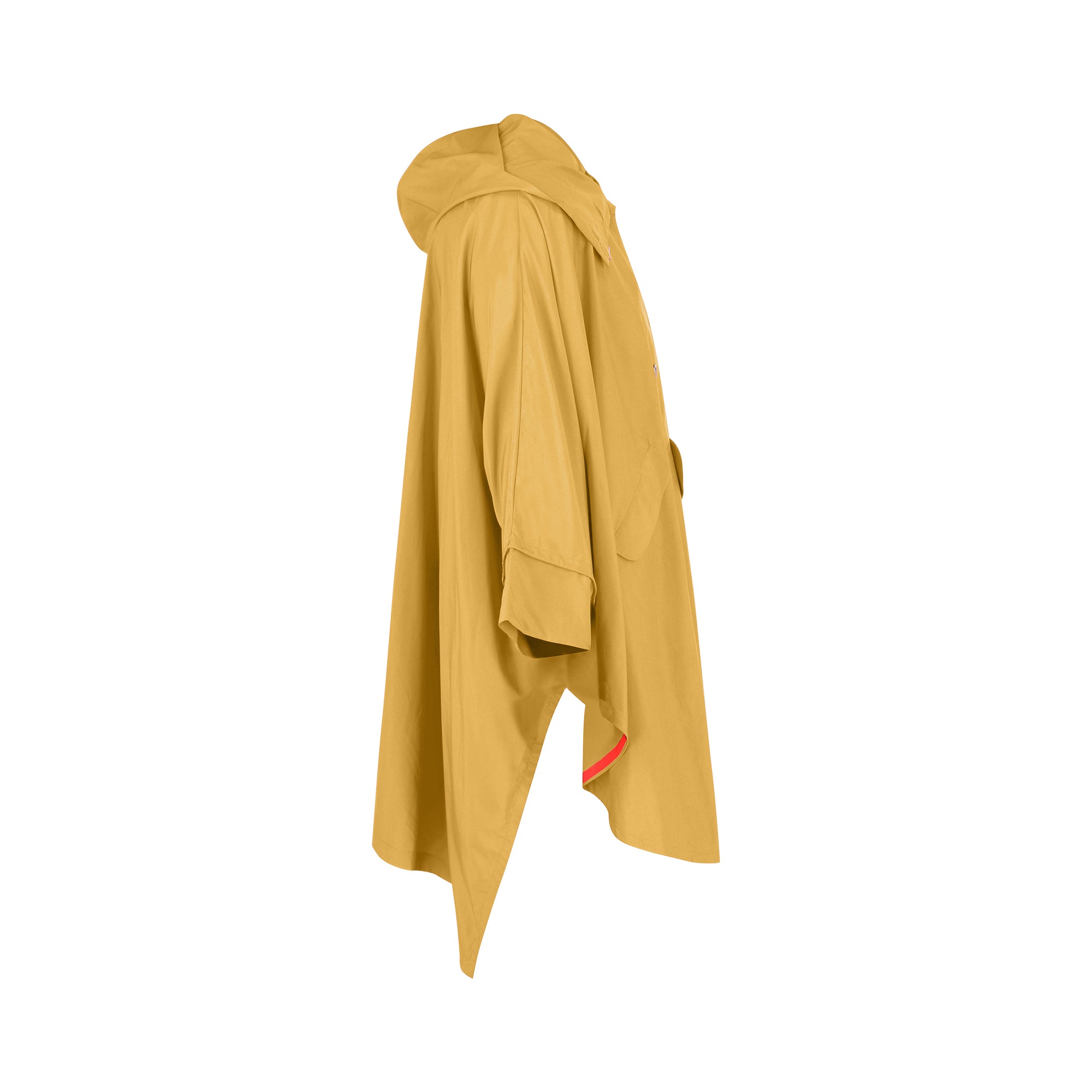 Cape Town raincoat - Curry color - side view