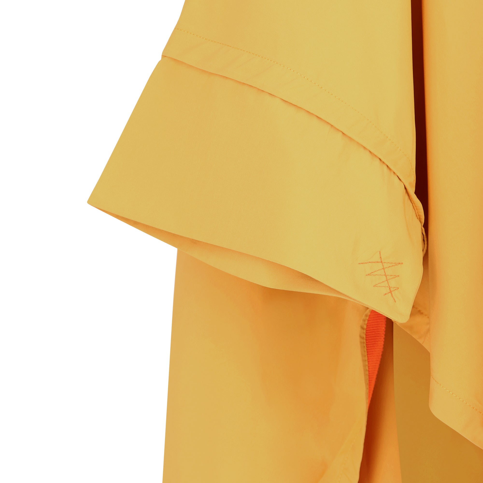 Cape Town raincoat - Curry color - sleeve detail