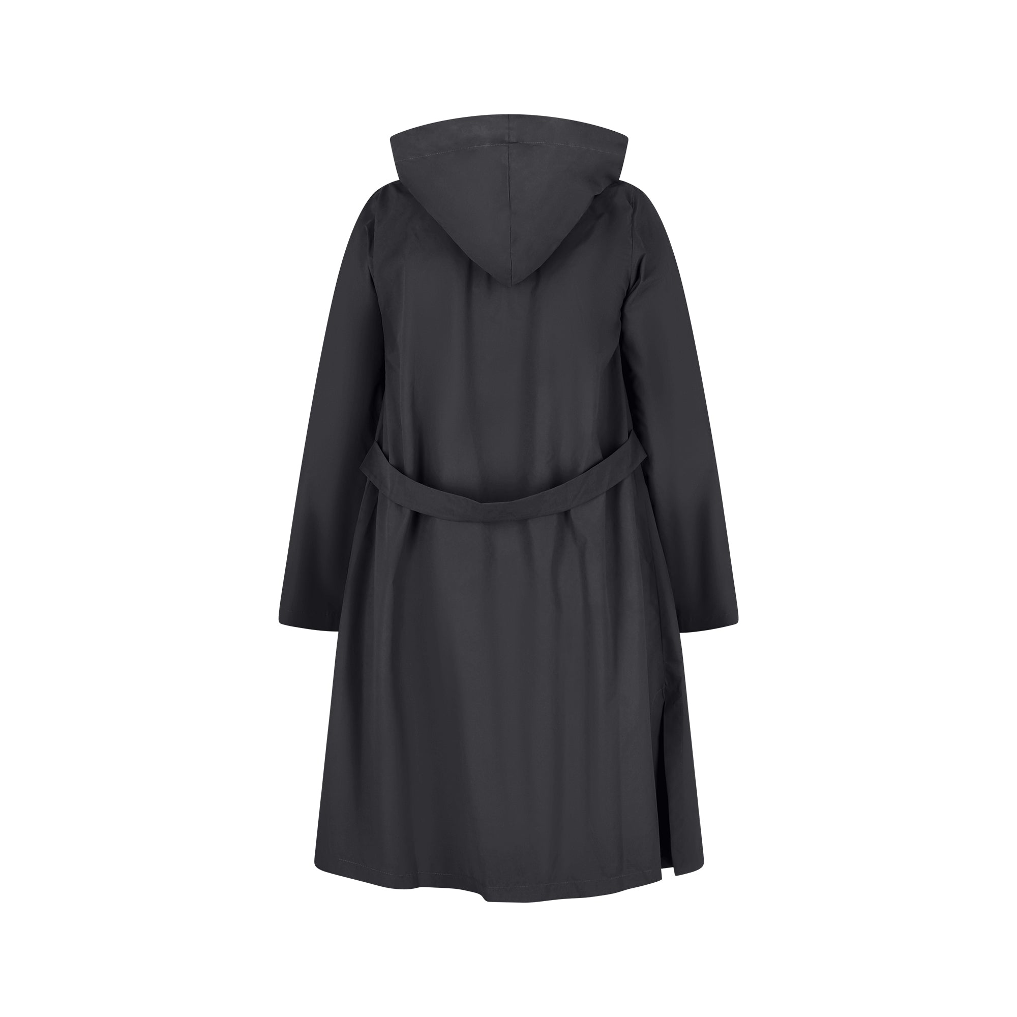 The Classic raincoat - anthracite color - back view