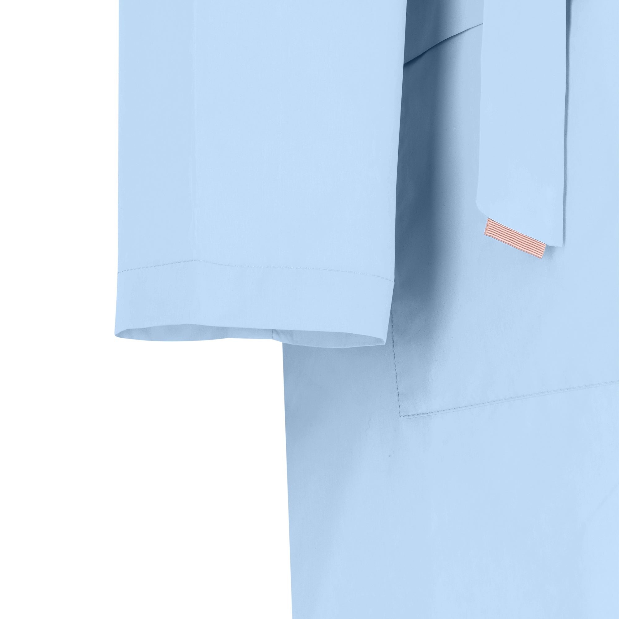 The Classic raincoat - azur blue - sleeve detail