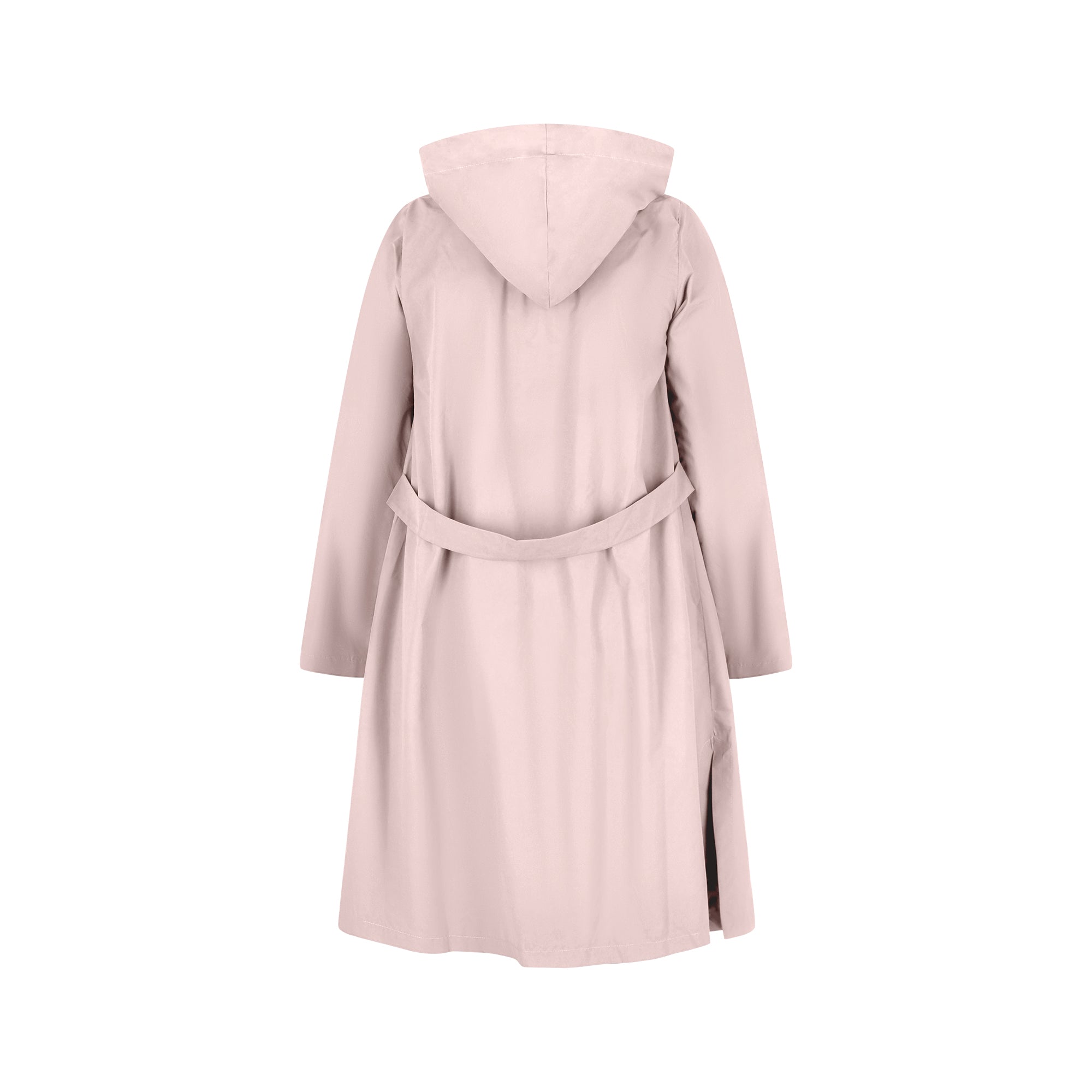 The classic raincoat - nude color - back view