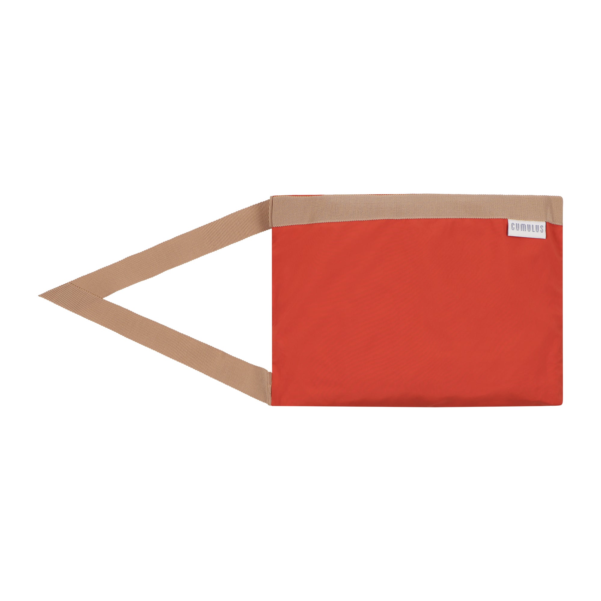 The classic raincoat - orange color - pouch bag
