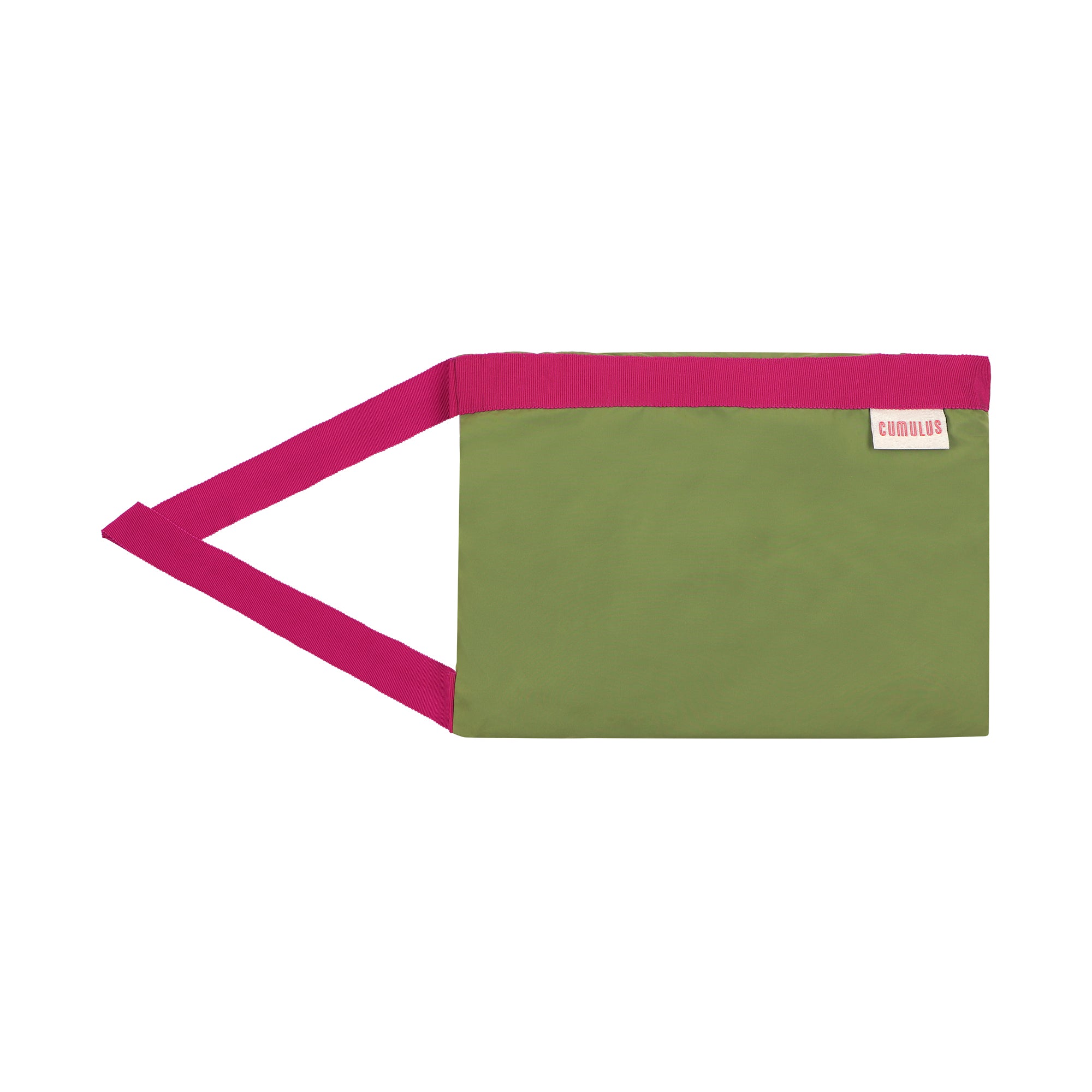 The classic raincoat - green color - pouch bag