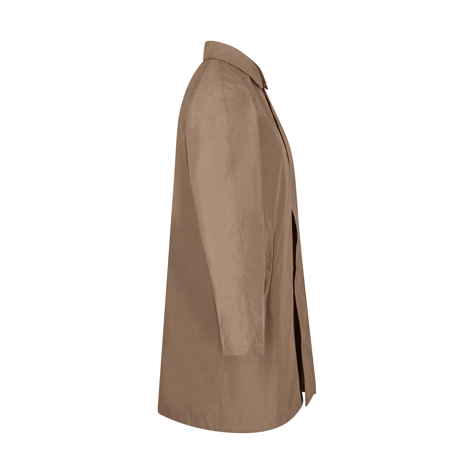Strato men's raincoat - sand color - side view