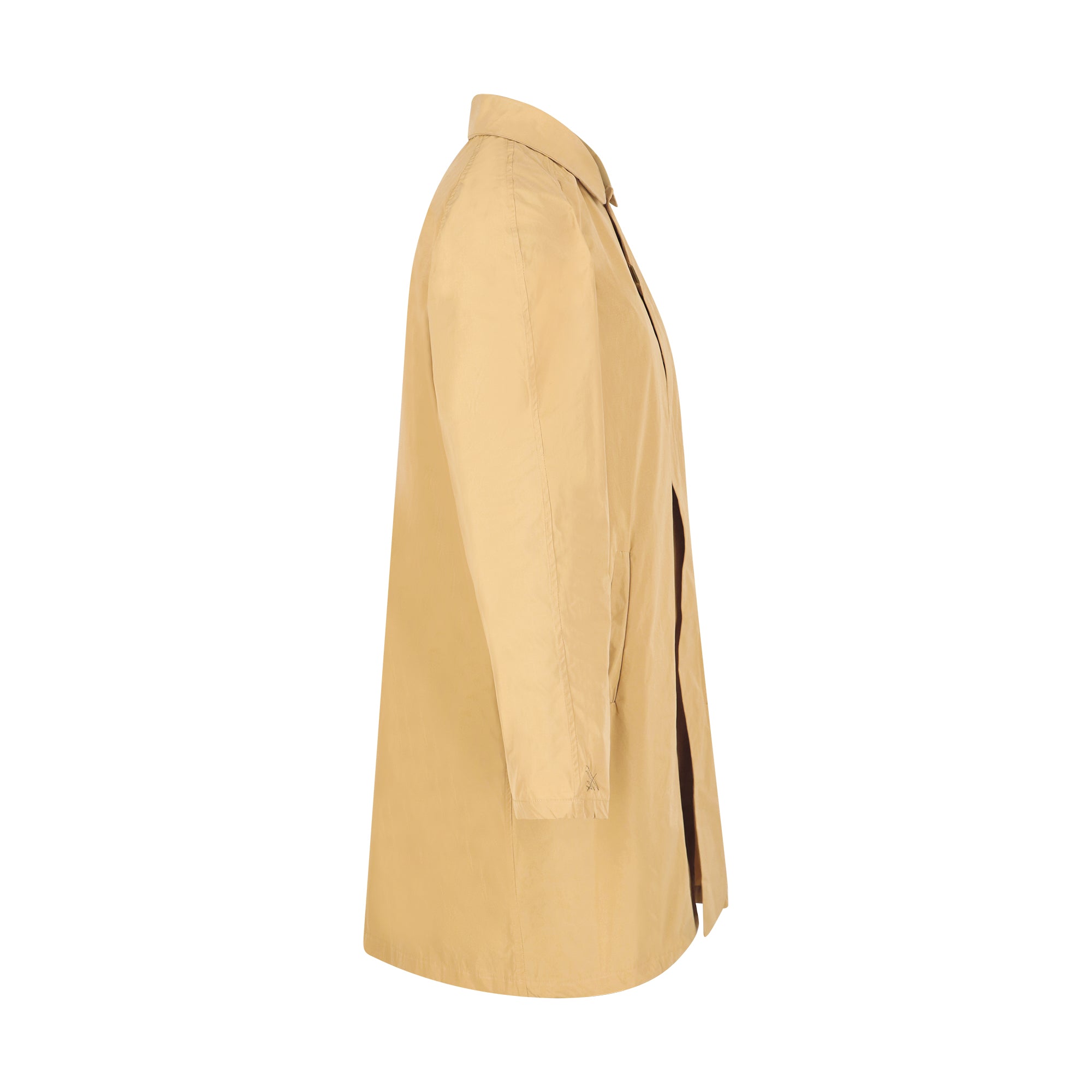 Strato men's raincoat - panama color - side view