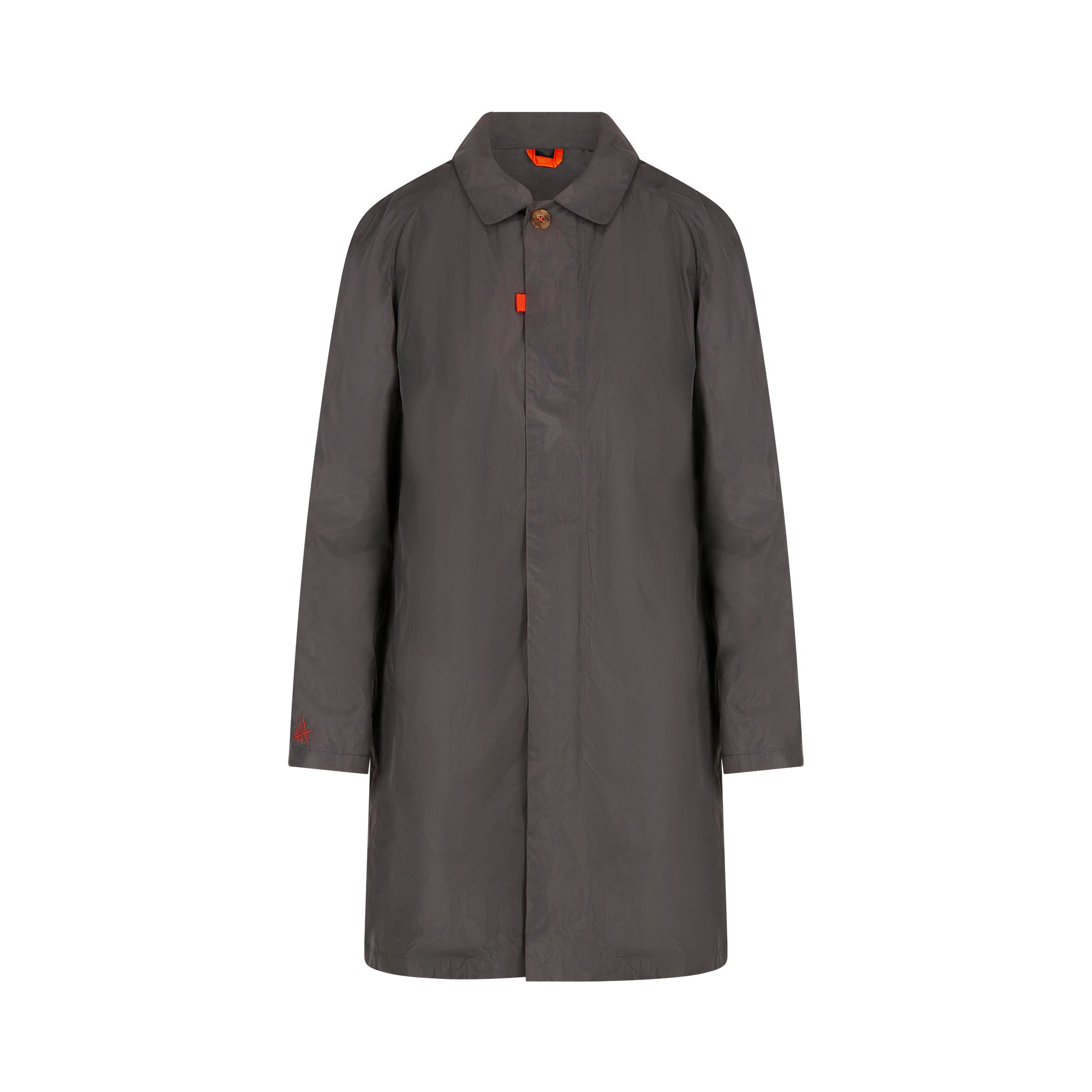 Strato men's raincoat - dark grey color - front view