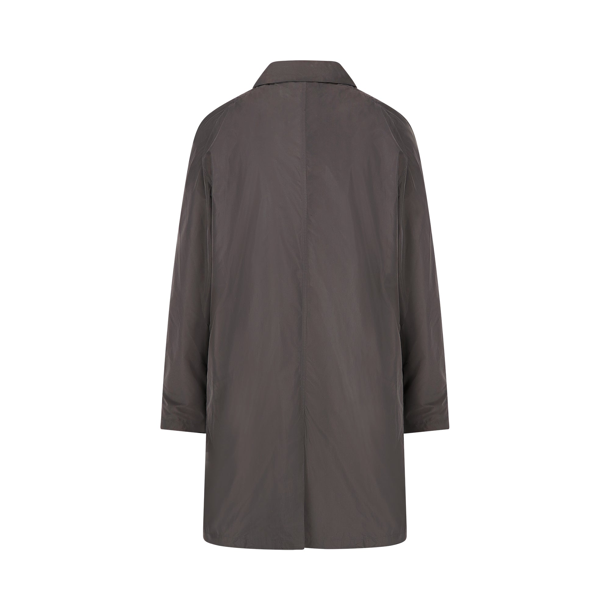 Strato men's raincoat - dark grey color - back view