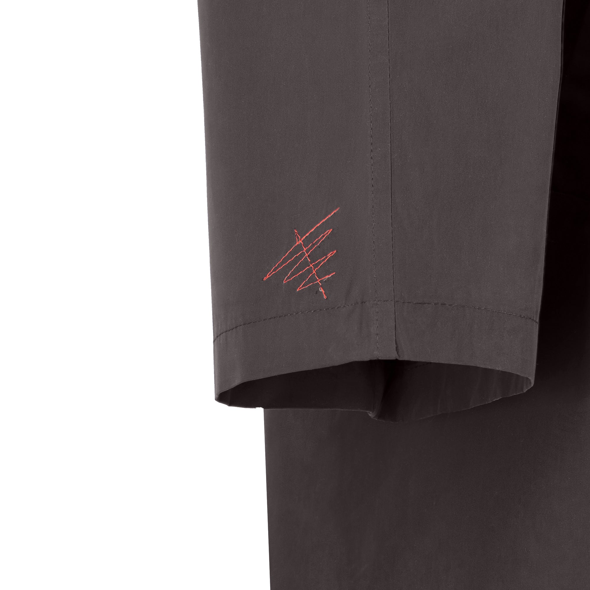 Strato men's raincoat - dark grey color - sleeve detail