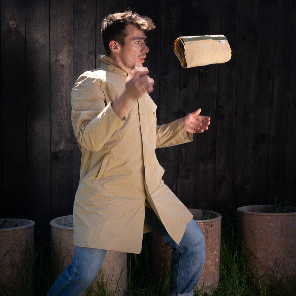 Strato men's raincoat - panama color