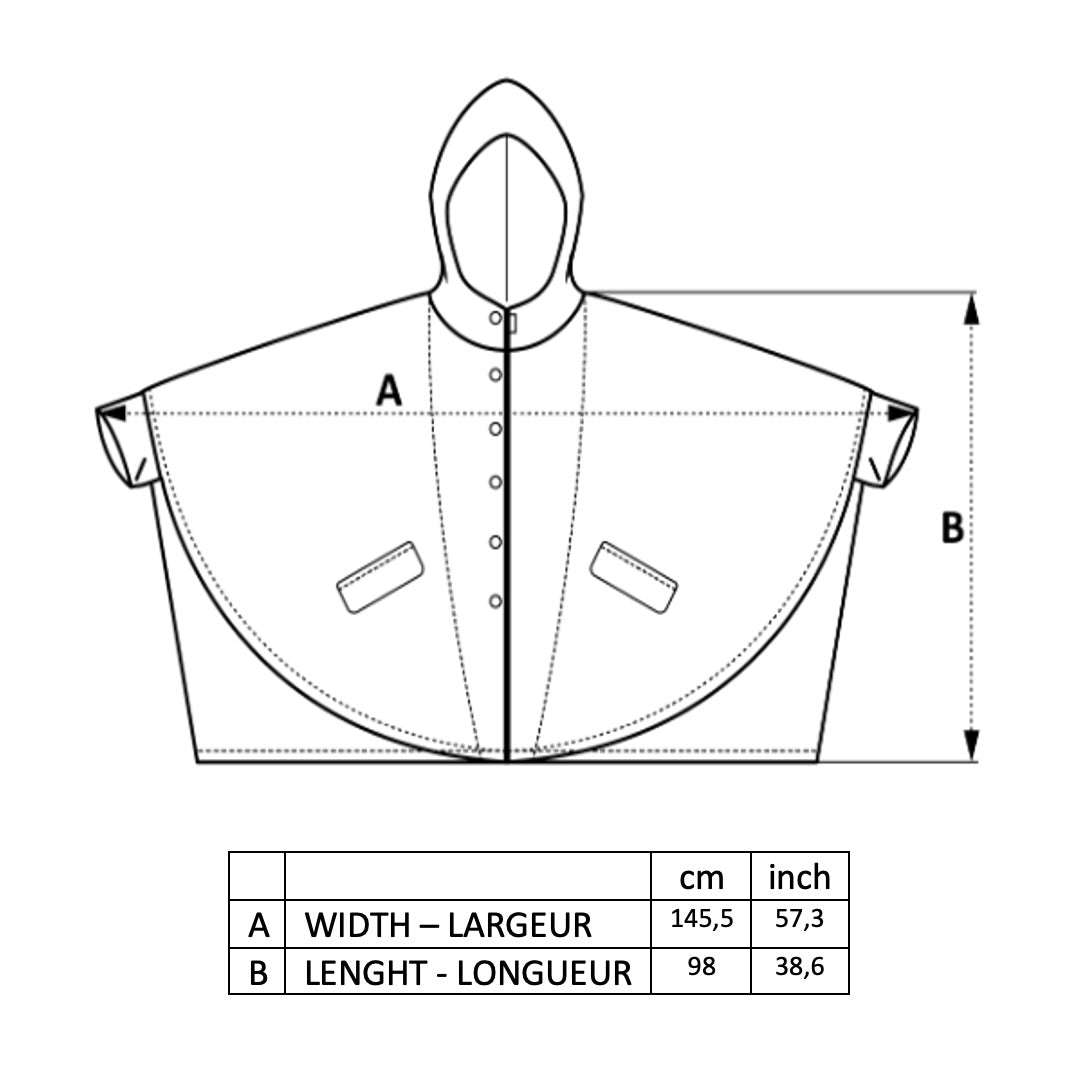 Cape Town Green jacket size guide